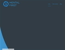 Tablet Screenshot of mentalfirst.com